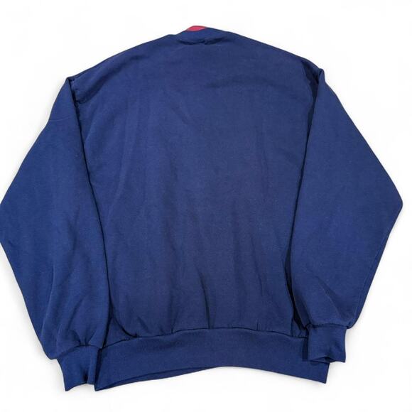 Wisconsin University Big W Embroidered Plaid Double Neck Grandma Crewneck Sz.XL - Picture 4 of 7